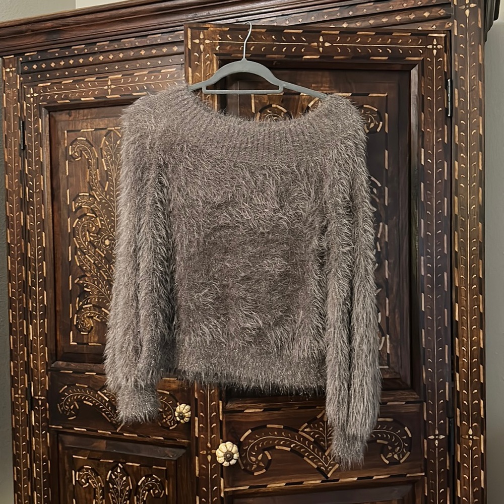 Brown Express winter sweater